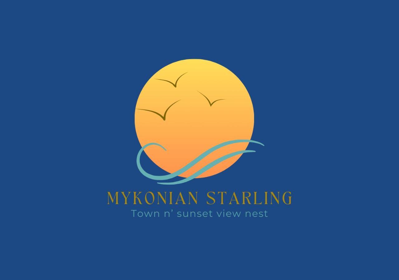 Mykonian Starling - Town N' Sunset View Apartment Mykonos Town ภายนอก รูปภาพ